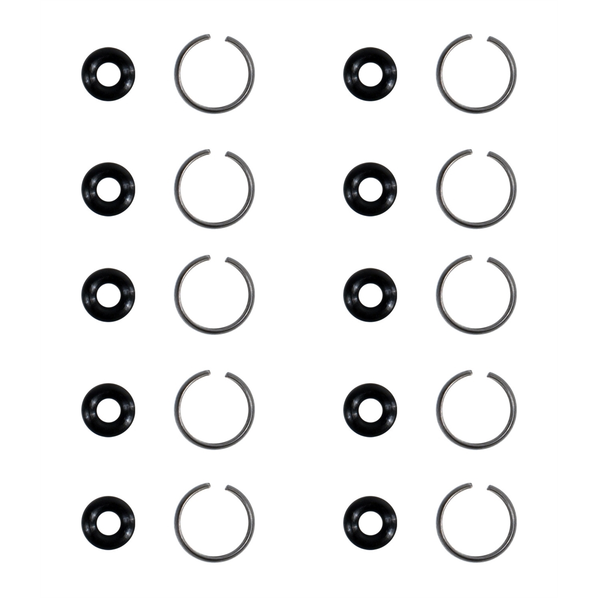 1/2 10PC ANVIL O-RING & 10PC RETAINING RING