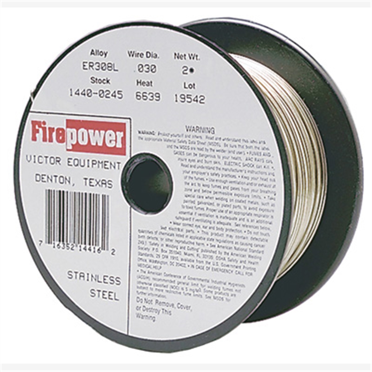 MIG WIRE STAINLESS STEEL .030 2LB