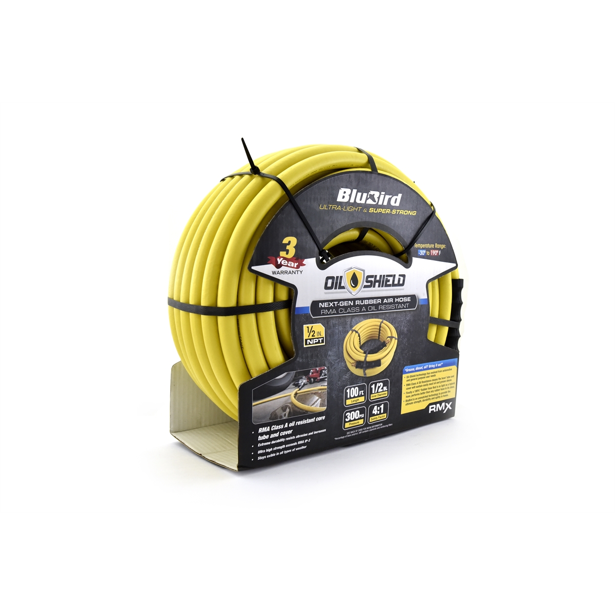 BLUBIRD OIL SHIELD 1/2 IN. X 100 FT. AIR HOSE