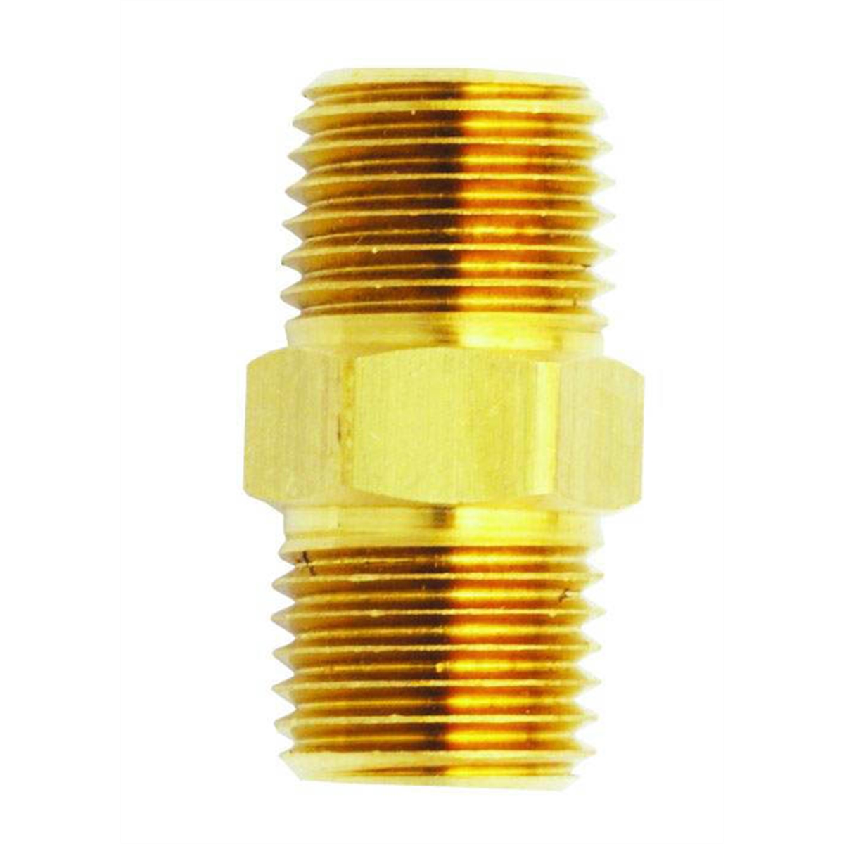 M. Hex Nipple, 1/2" x 1/2" NPT