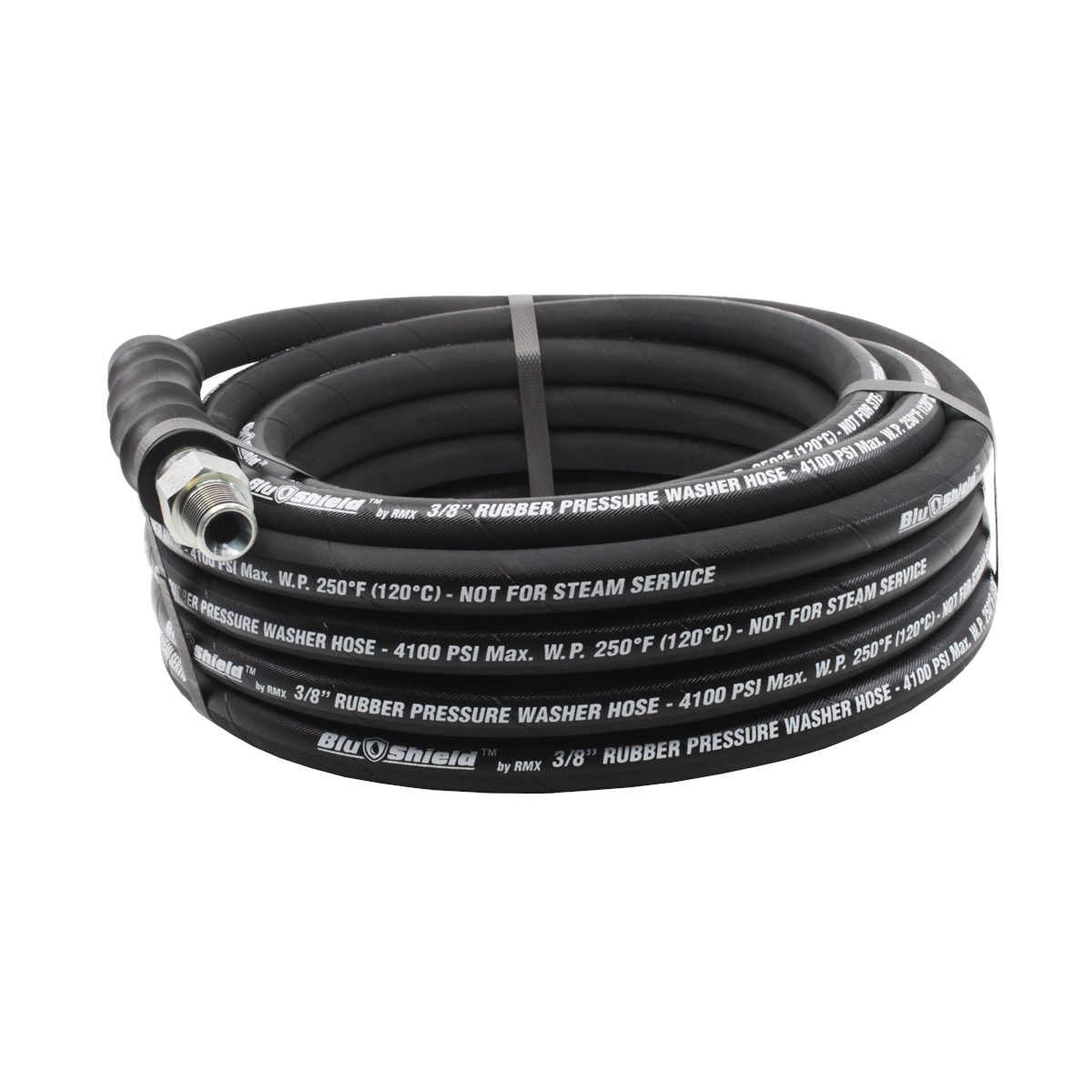 BluBird BluShield Rubber Pressure Washer Hose, 3/8