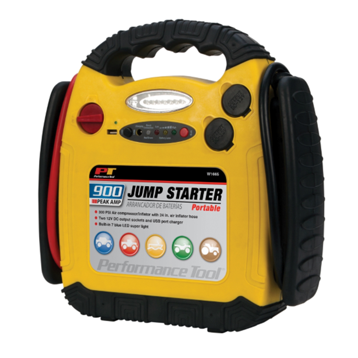 900 amp Jump Starter, Inflator