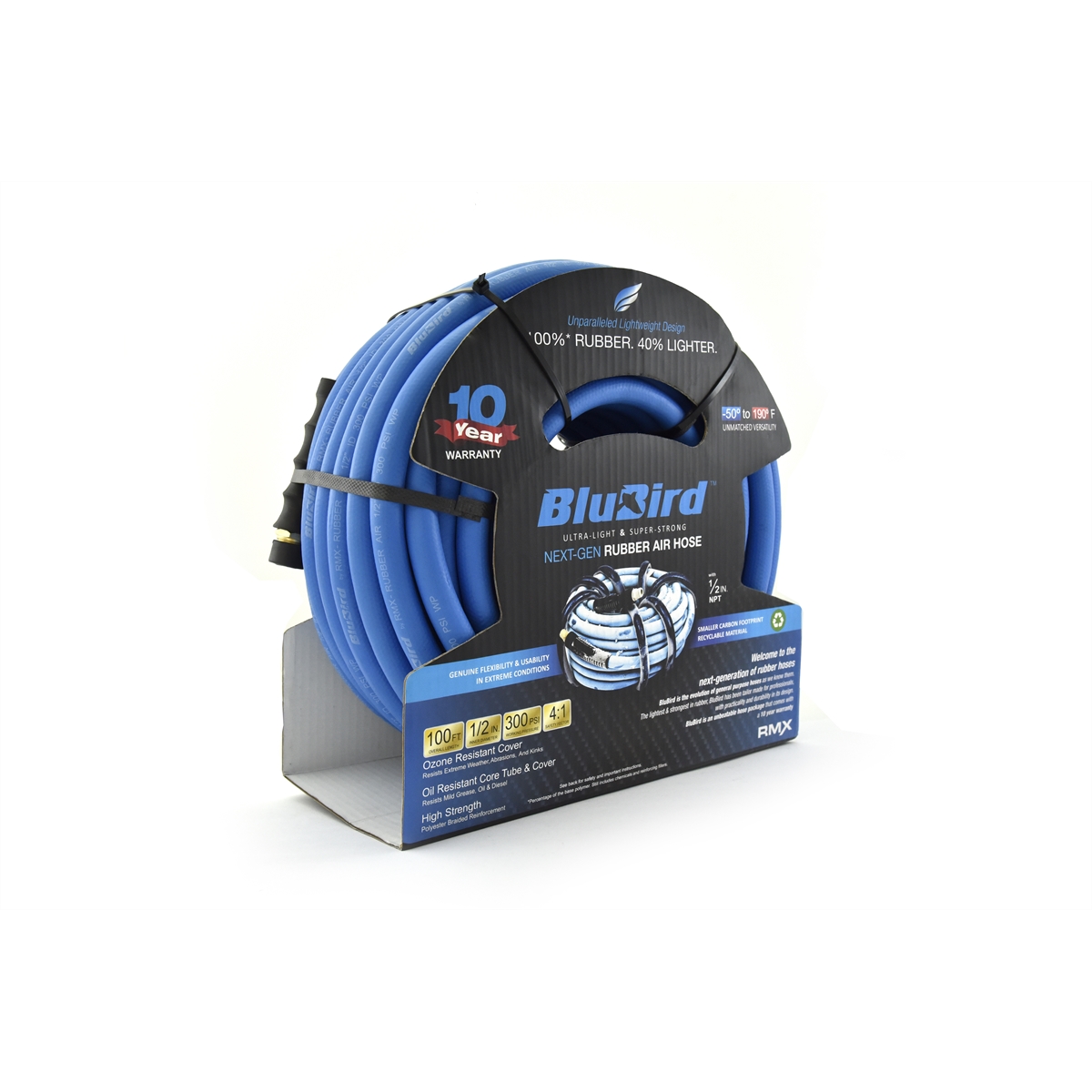 BLUBIRD AIR HOSE 1/2 IN. X 100 FT. 1/2 IN. MNPT