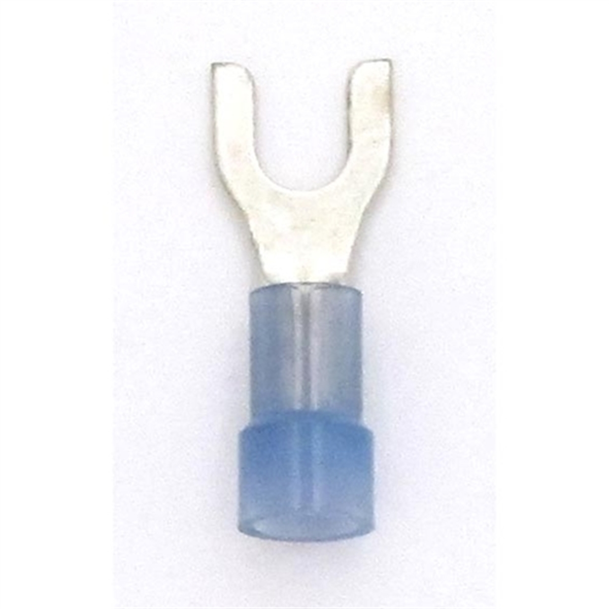 #8 Ring Terminal Blue Nylon (16-14) (100/Bag)