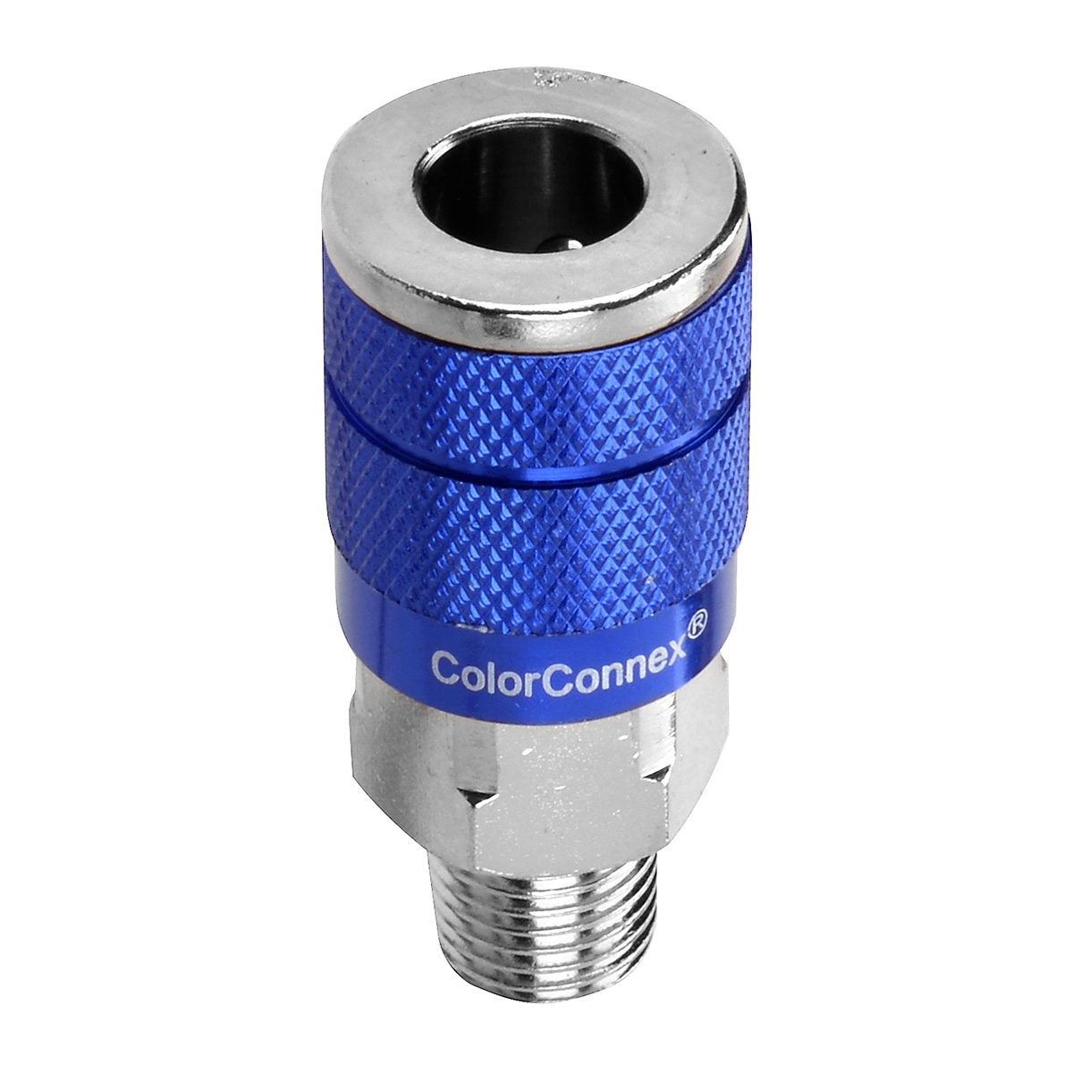 C 1/4" Blue Coupler 1/4" MNPT