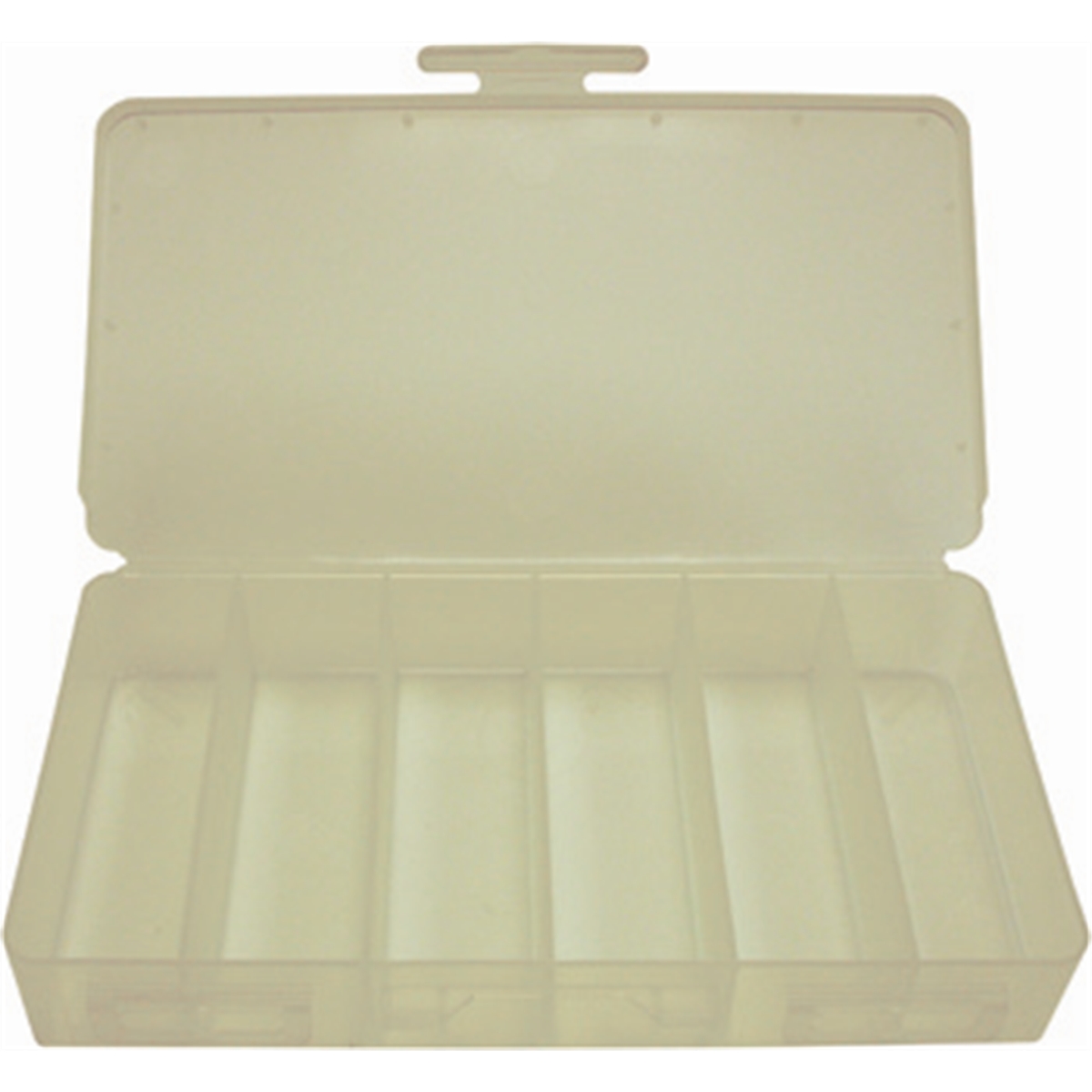 Plastic Box - 6 Compartment 8" x 4 1/4" x 1 1/4"