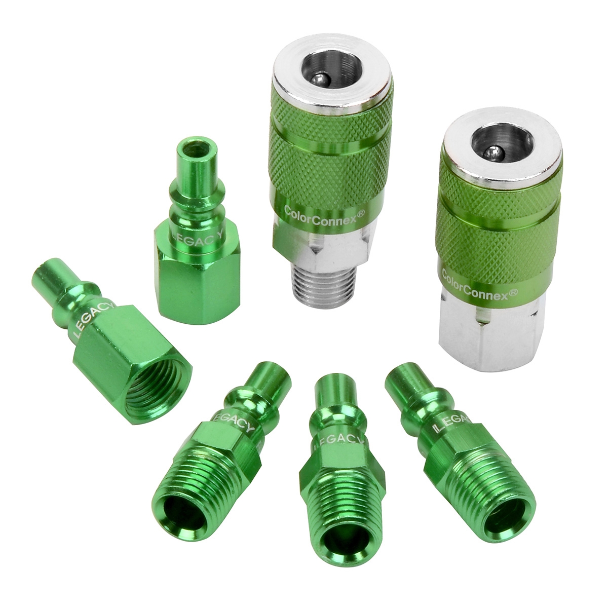 COLORCONNEX TYPE B 7PC 1/4\" BODY COUPLER & PLUG KI