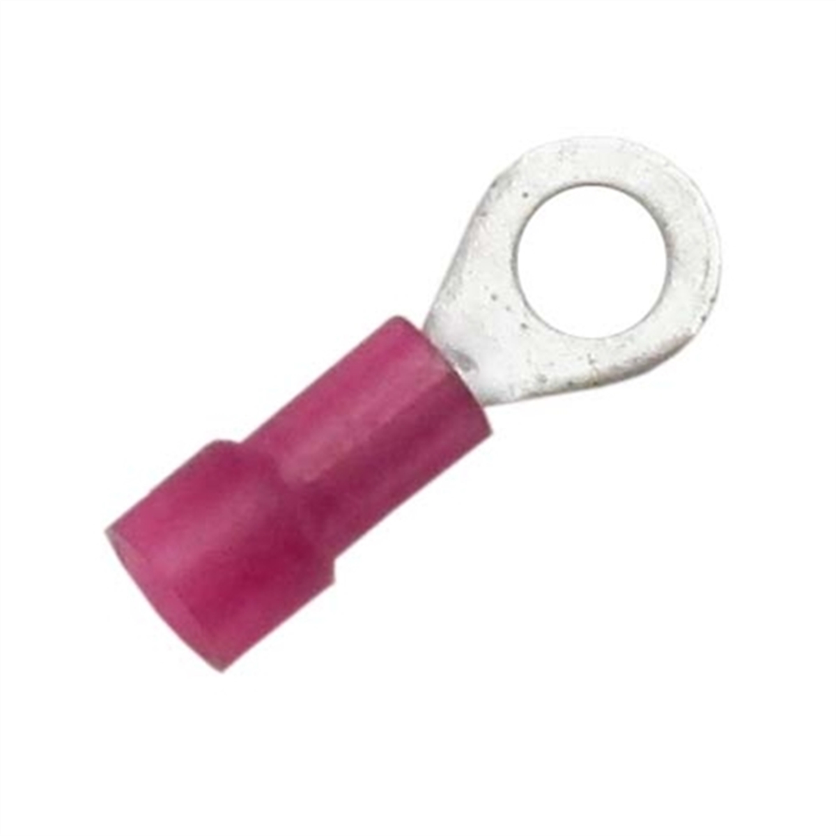 3/8" Ring Terminal Red Nylon (22-18) (100/Bag)