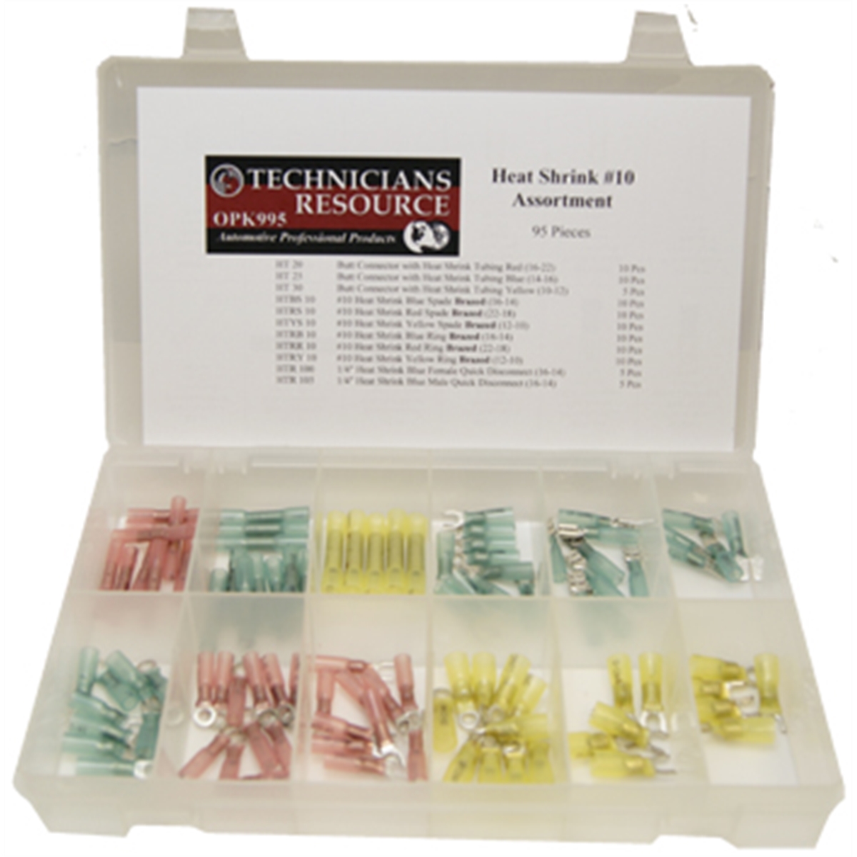 Heat Shrink #10 Solderless Assortment (95 Pcs)