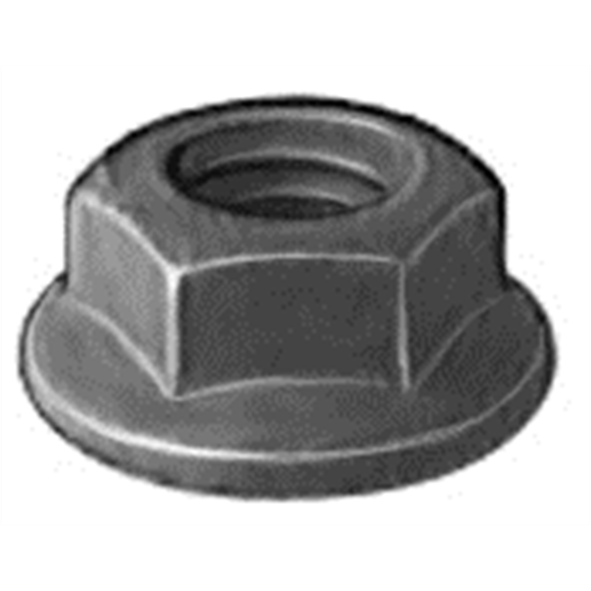 Black Phosphate Metric Hex Flange Nut 5-.80mm