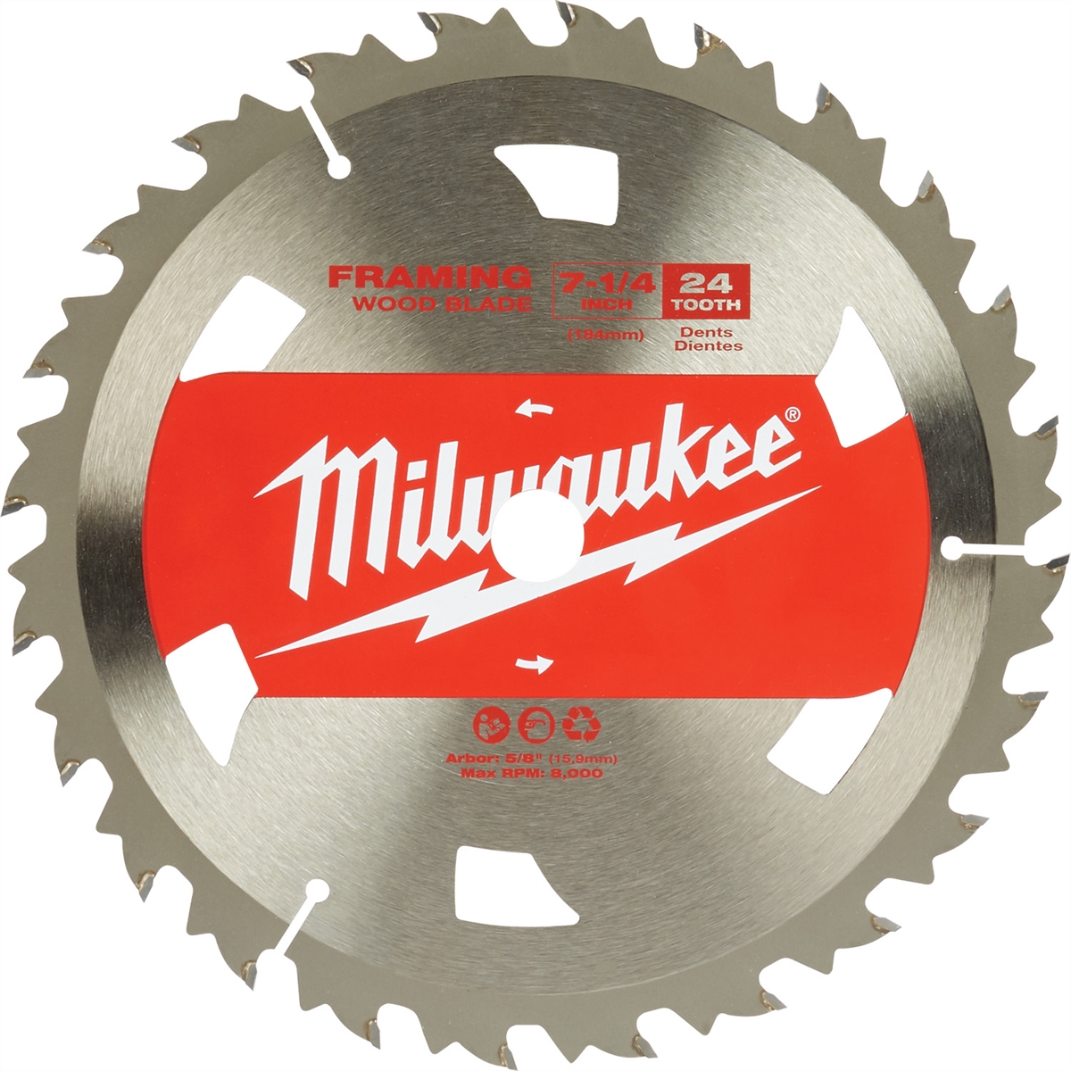 Circular Saw Framing Blades 7-1/4" 24T - 10PK