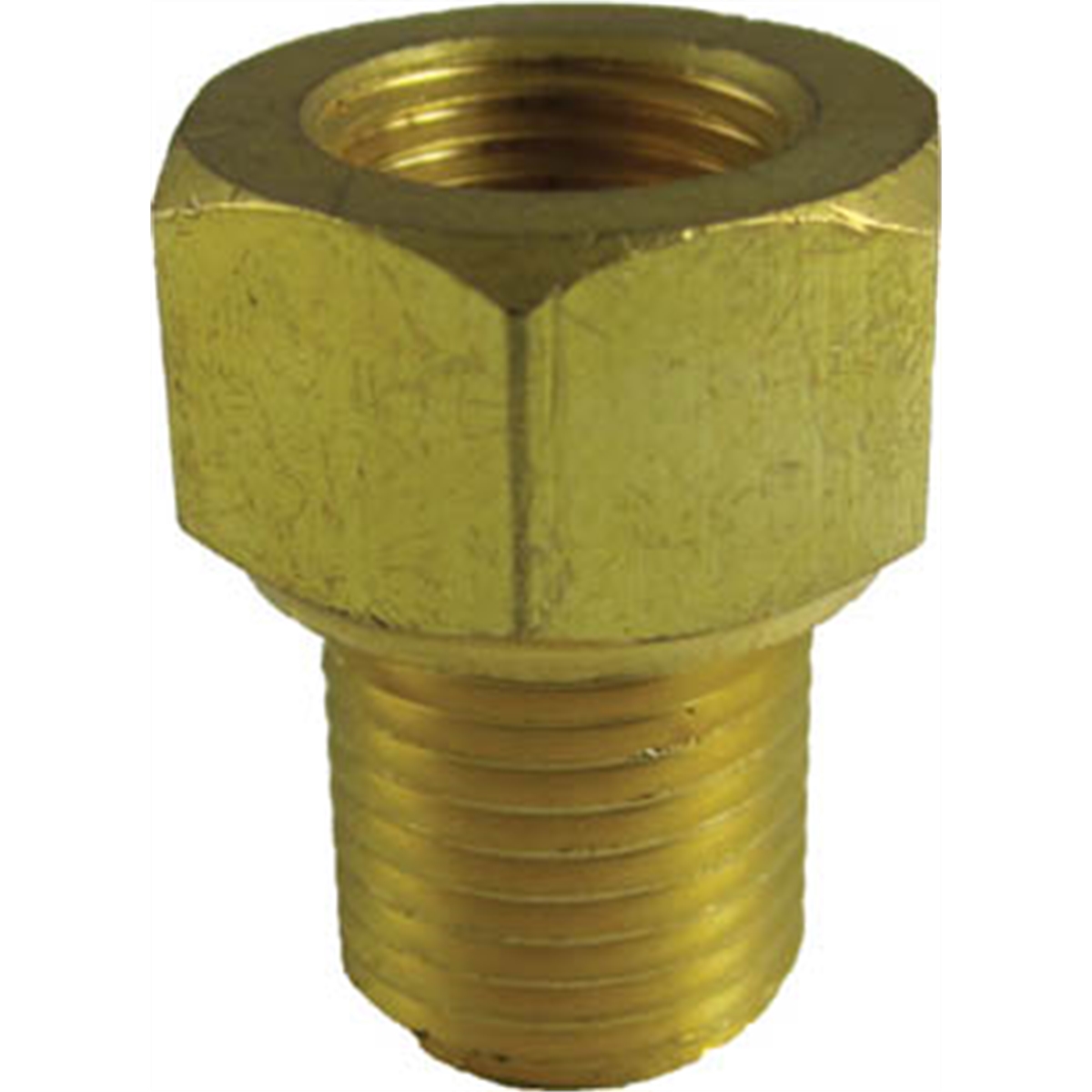 Brass Brake Line Adapter 1/4" x 5/16" x 1/2" x 20 TPI