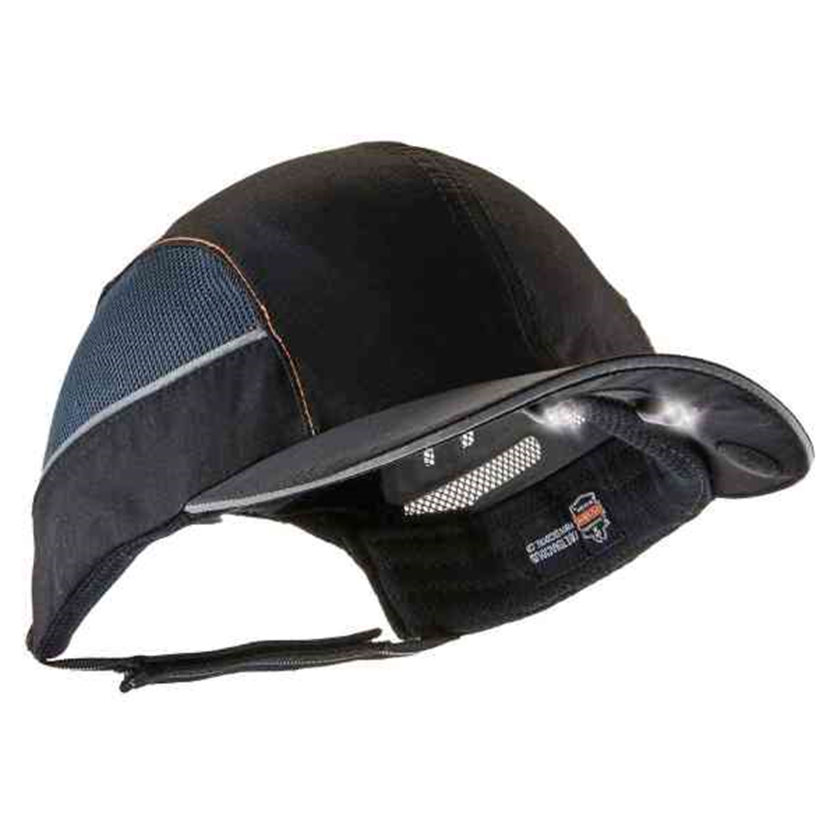 8960 Long Brim Black Bump Cap w/ LED Lighting Tech