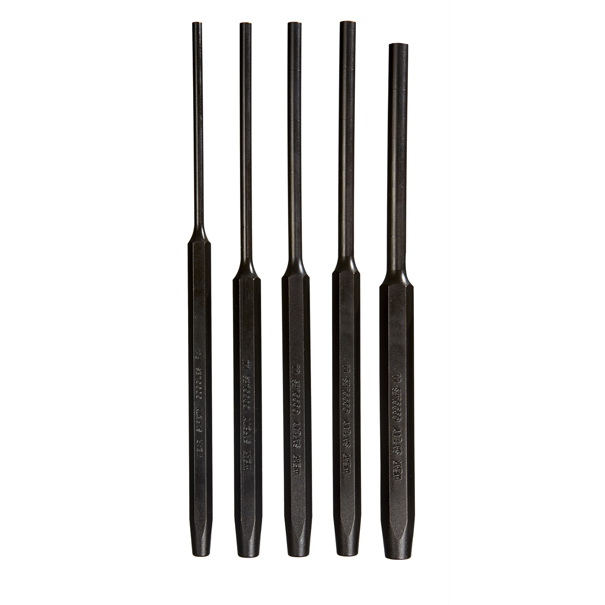 5 Pc. Tool Steel Long Pin Punch Set