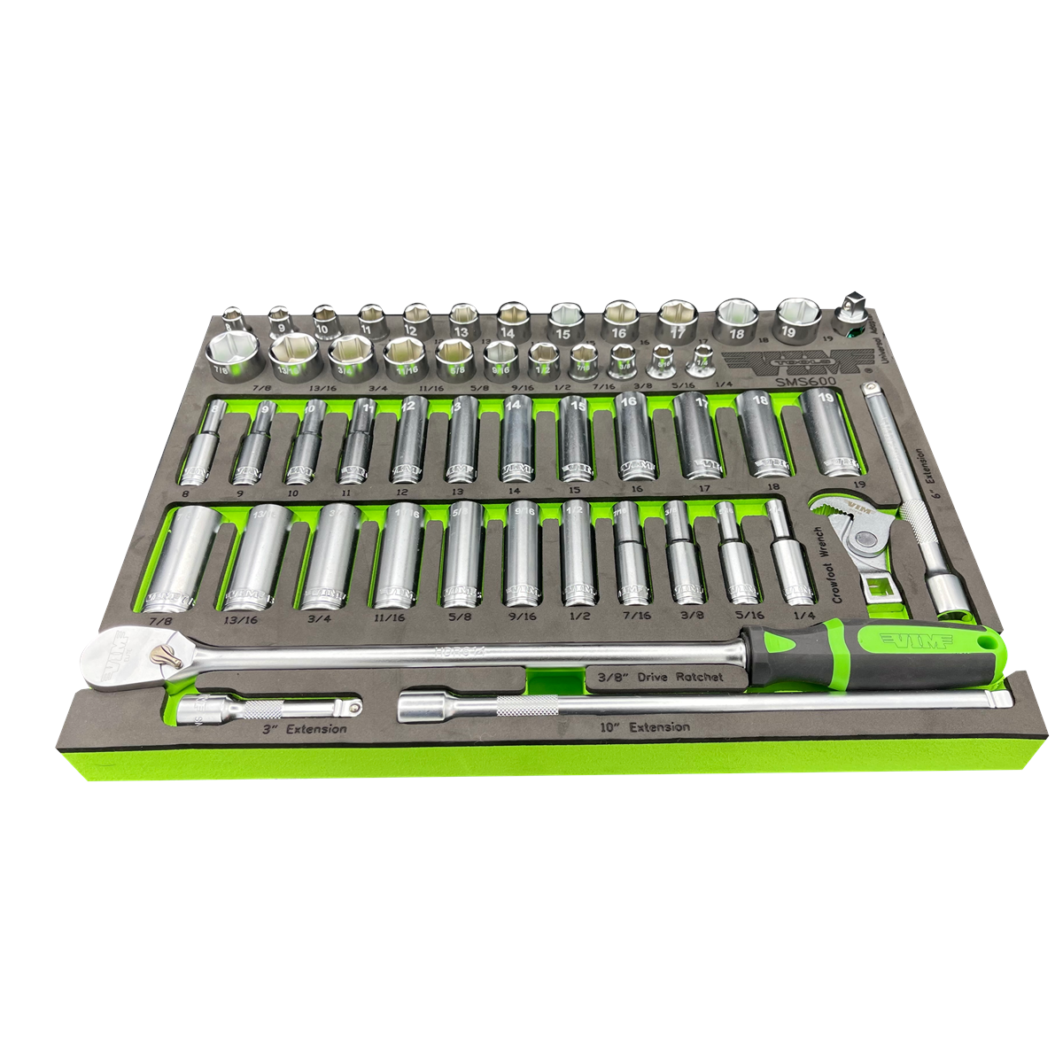 52 PC. 3/8'' DR. SOCKET MASTER SET