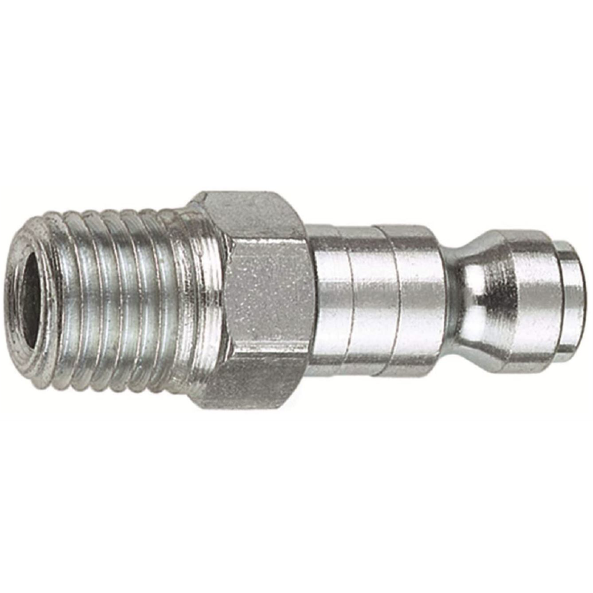 1/4" Coupler Plug with 1/4" Male thread Automotive T Style- Pack