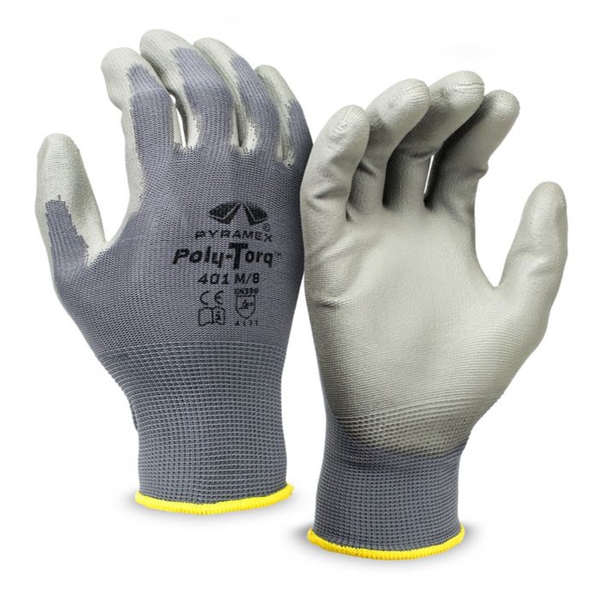 Pyramex Safety- Glove Nitrile 18G A3 Dots Thumb Saddle Small ,