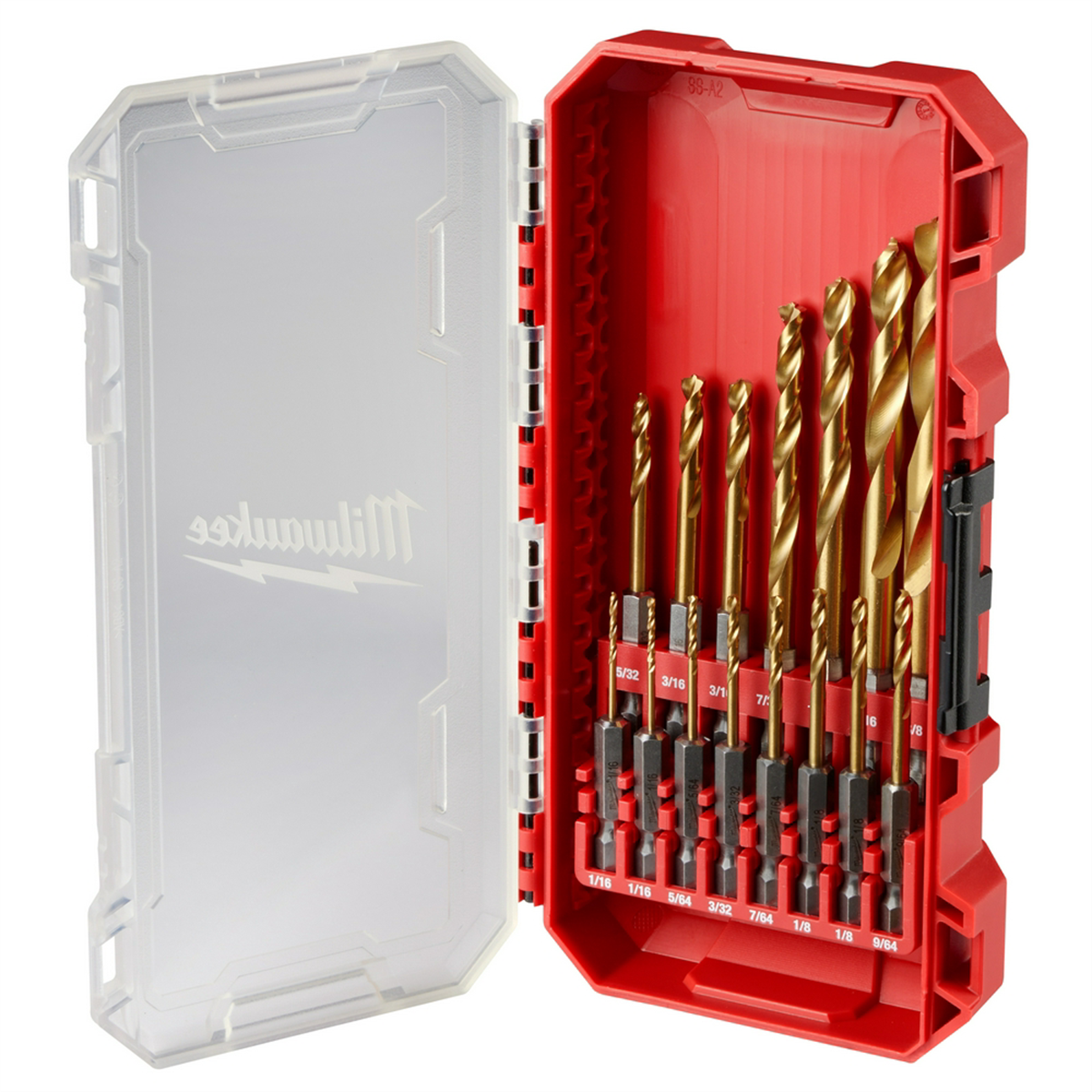 SHOCKWAVE Impact Duty? RED HELIX? Titanium Drill Bit Set - 15PC