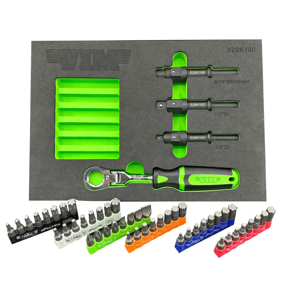 52 PC. SHAKE 2 BREAK KIT WITH IMPACT BITS