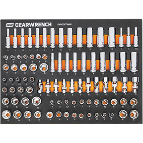 MODSET 1/4" DRIVE SOCKETS MM, 89 PC