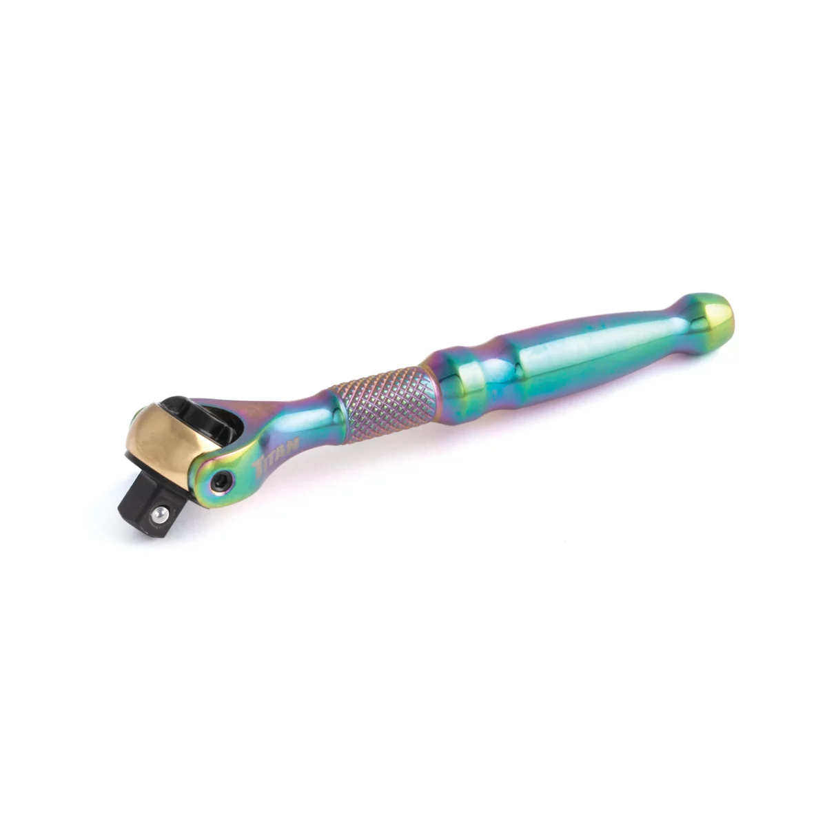 Titan 1/4 in. Drive Titanium Swivel Head Micro Ratchet (image for) Titan 1/4 in. Drive Titanium Swivel Head Micro Ratchet