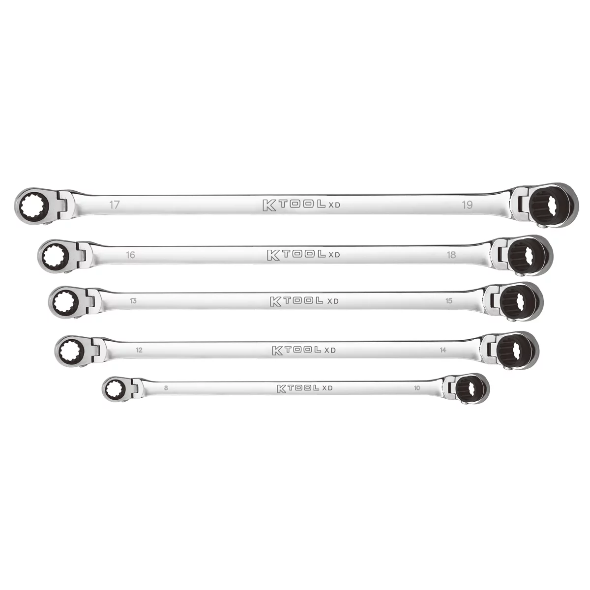 5pc Metric 120 Tooth Double Flex Ratcheting Wrench... (image for) 5pc Metric 120 Tooth Double Flex Ratcheting Wrench...
