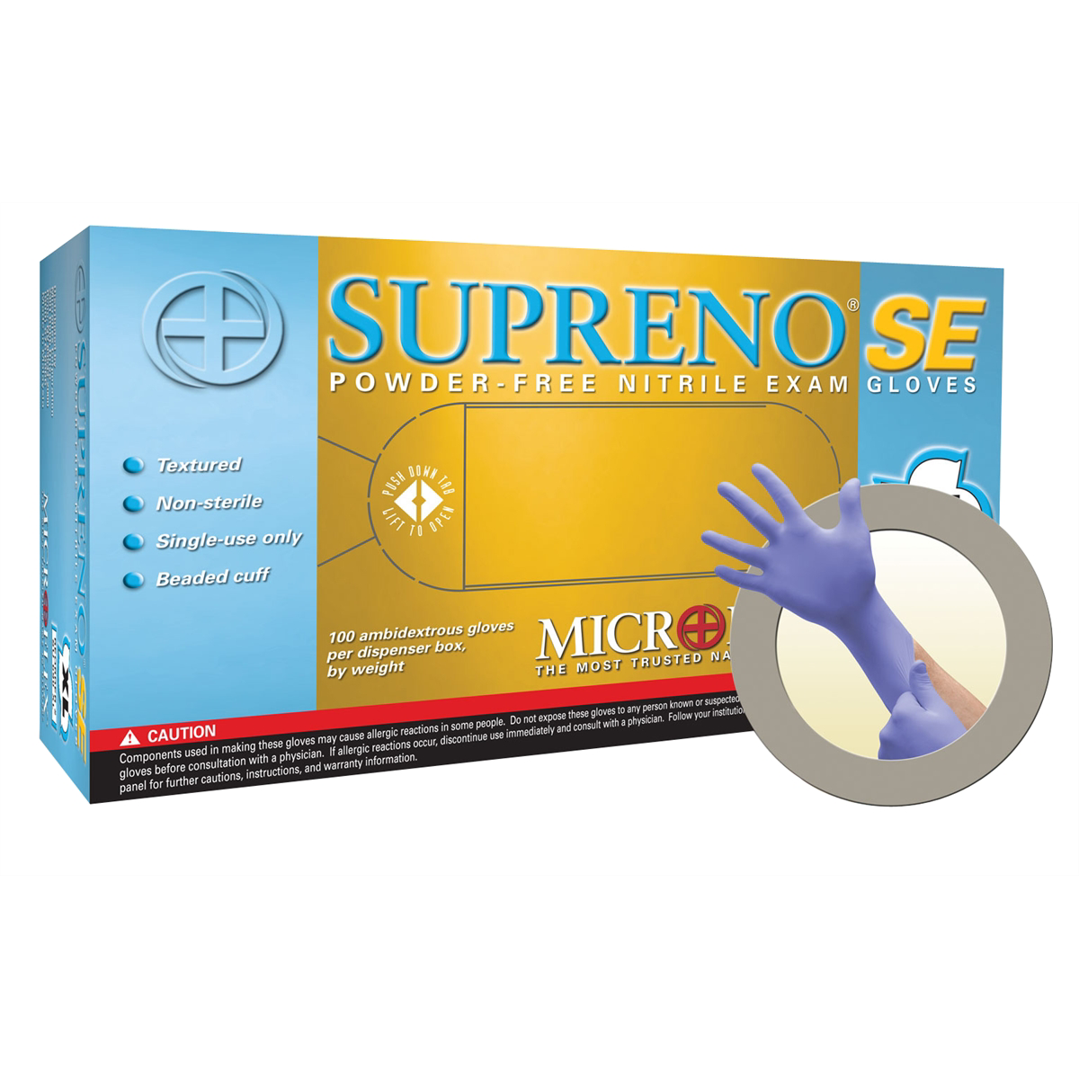 CASE GLOVE SUPRENO SE SU-690 NITRILE MEDIUM