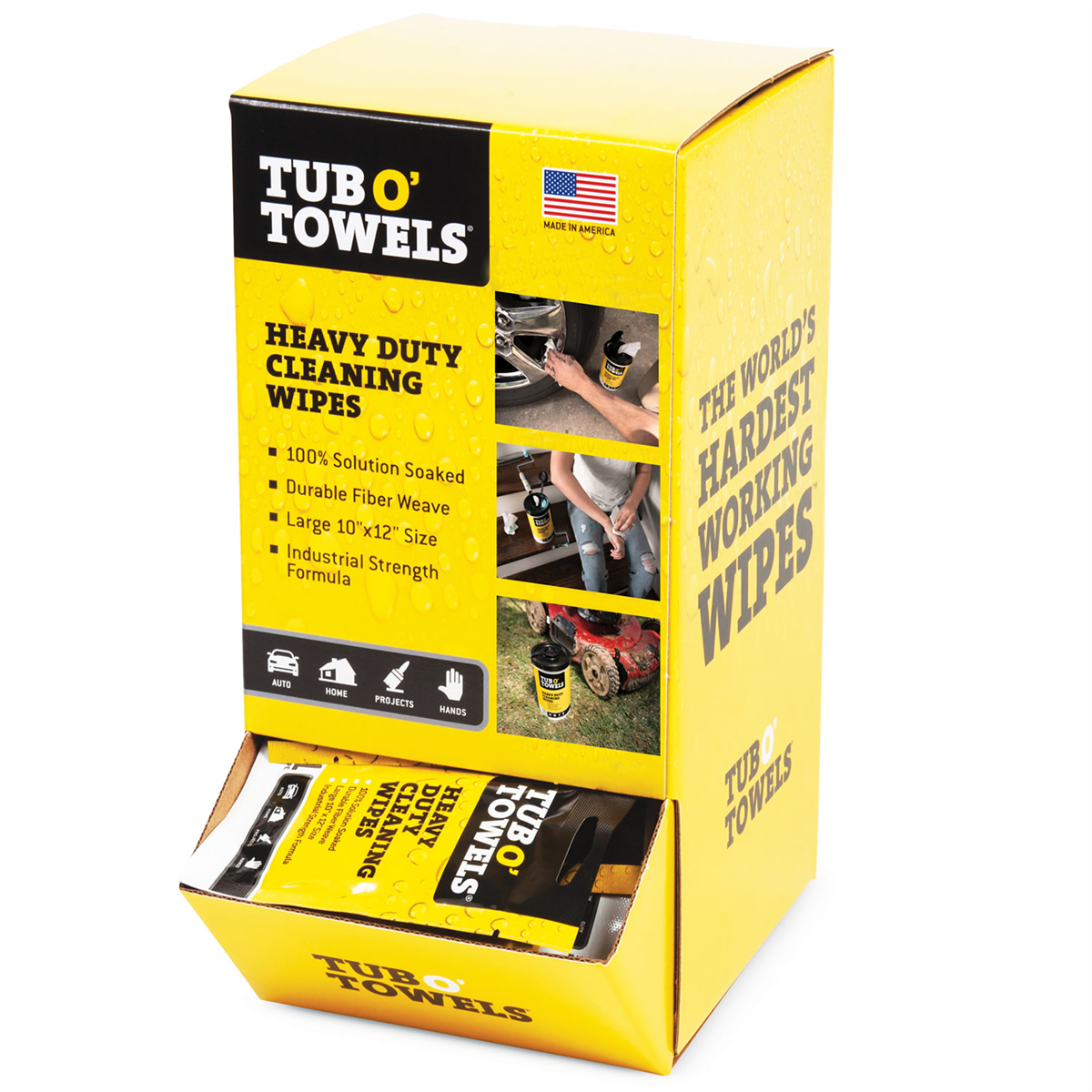 Tub O' Towels Tub O' Towels Single Pack Gravity Feed, 100 in a b