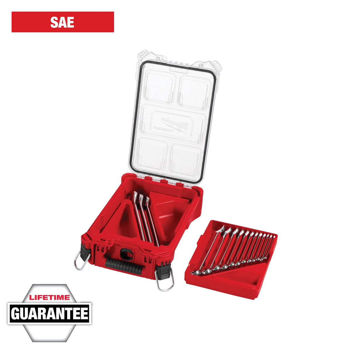 Milwaukee Tool 15pc SAE Combination Wrench Set with PACKOUT Comp