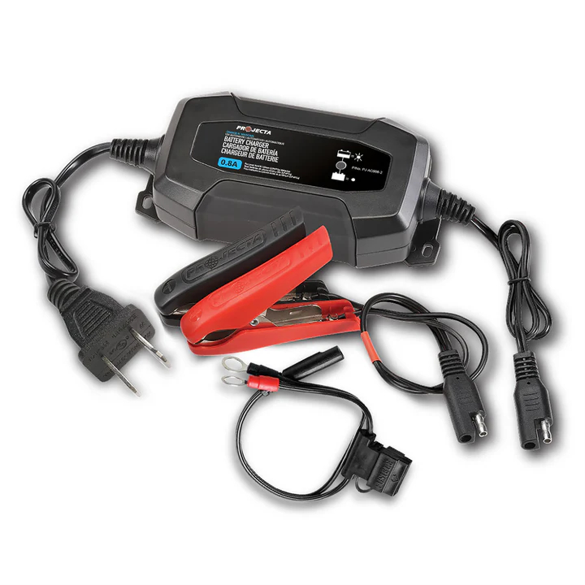 Projecta Battery Charger, 12V, 0.8A, 4 Stage Auto