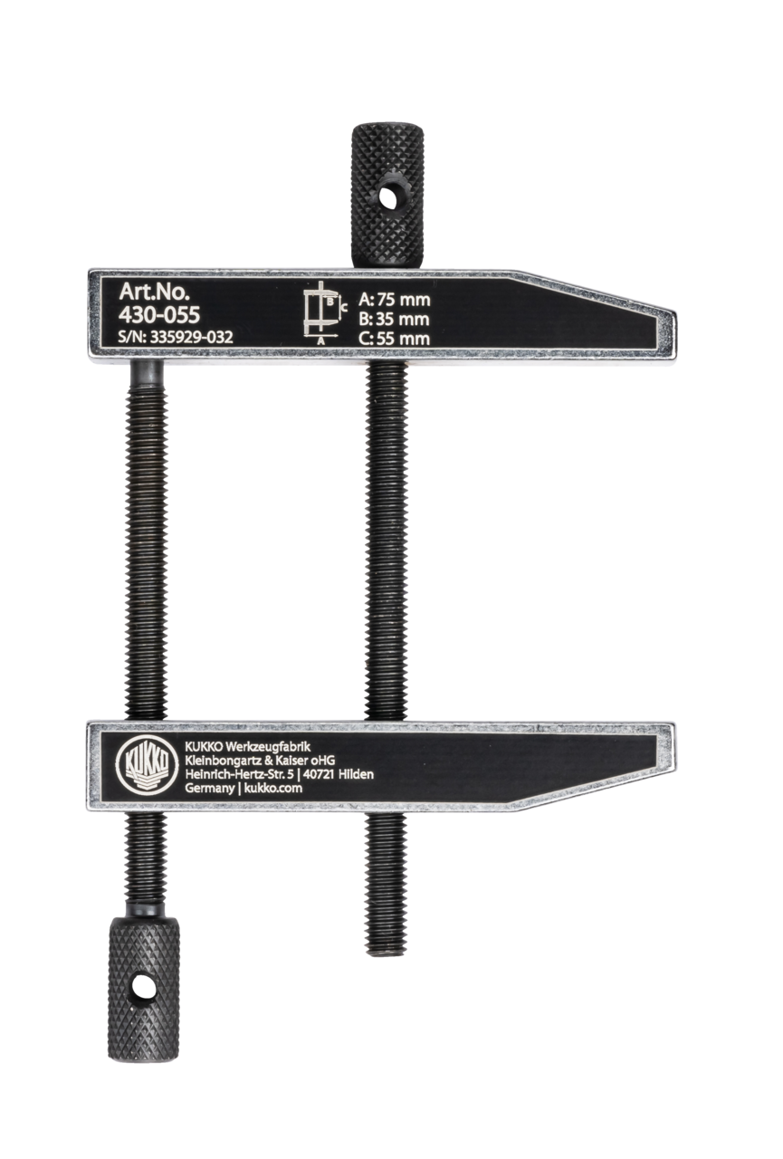 Parallel screw clamps 0 - 55 mm