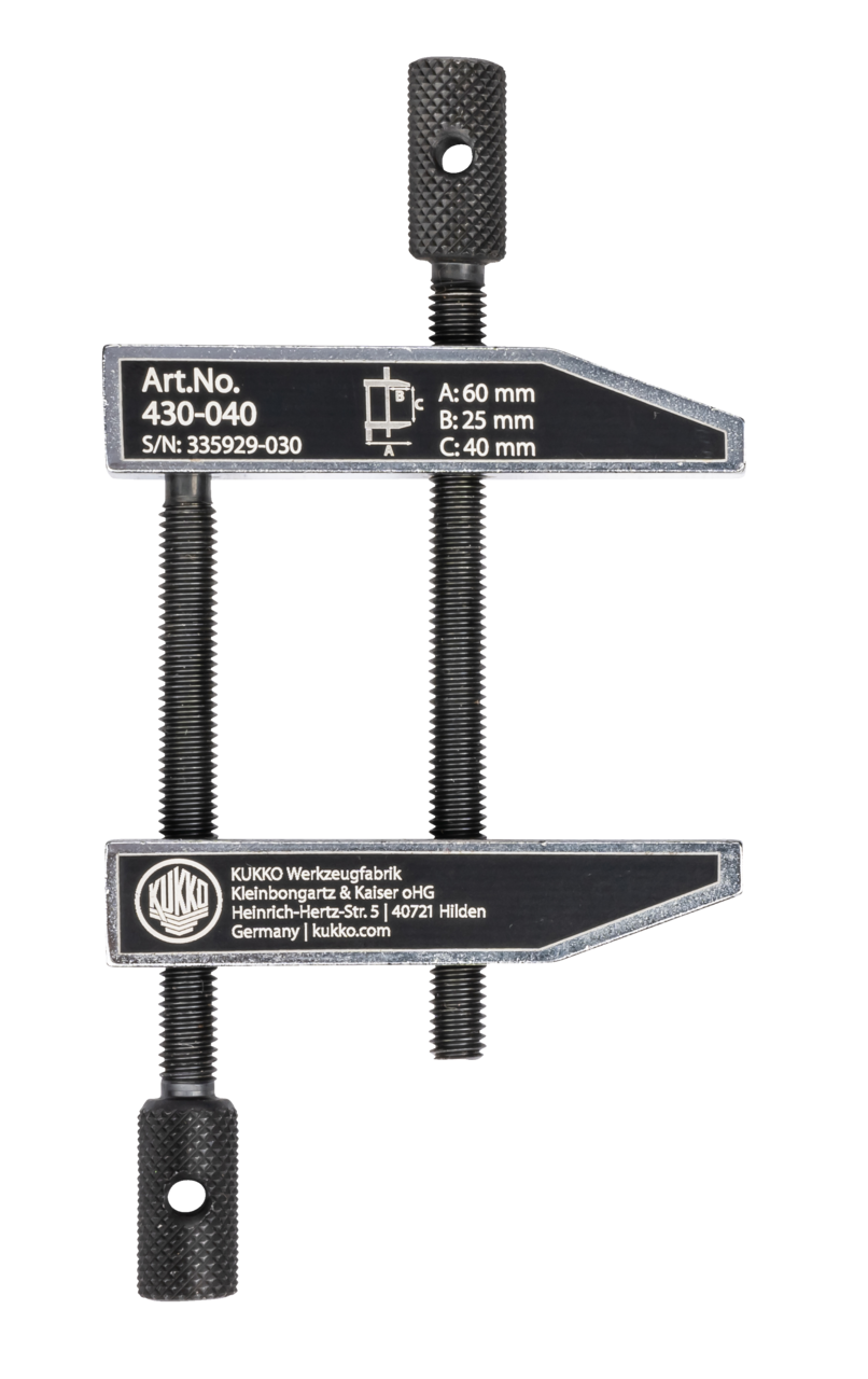 Parallel screw clamps 0 - 40 mm