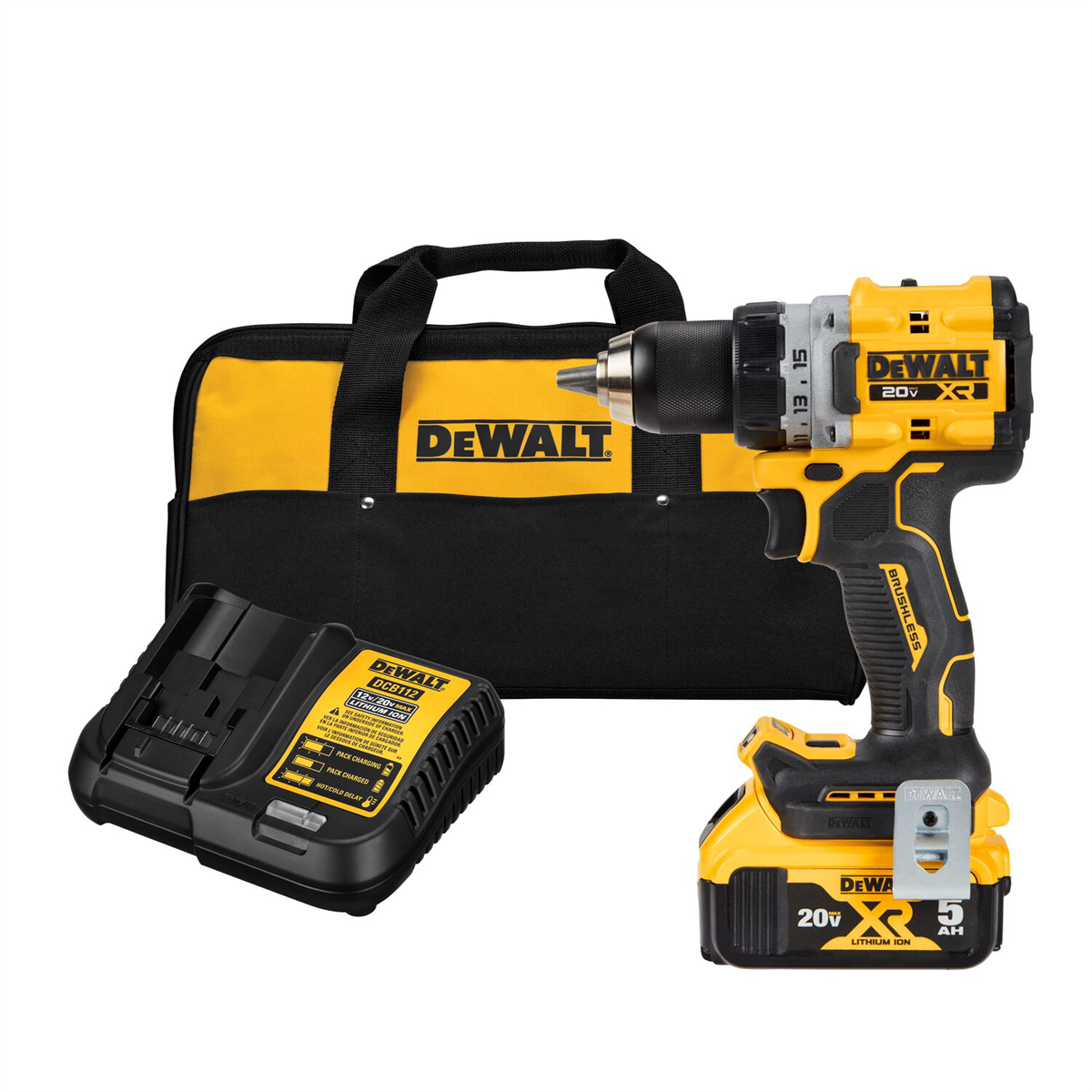 DeWalt 20V MAX XR Lithium-Ion Cordless Compact 1/2...