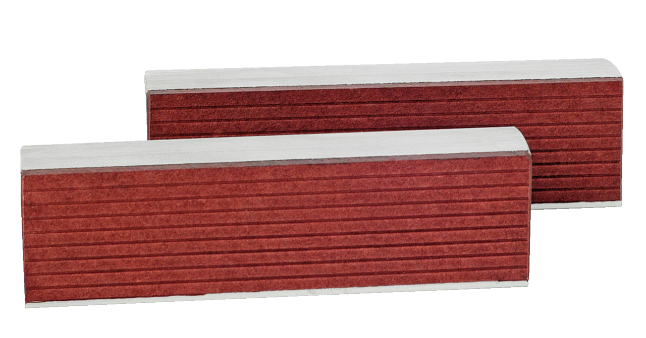 Magnet strip jaws, felt, red 180 mm