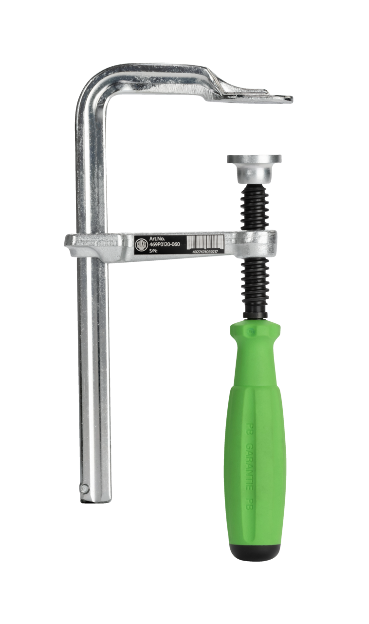 All-steel screw clamps VIRIDIS with 3K comfort grip 1,250 x 120