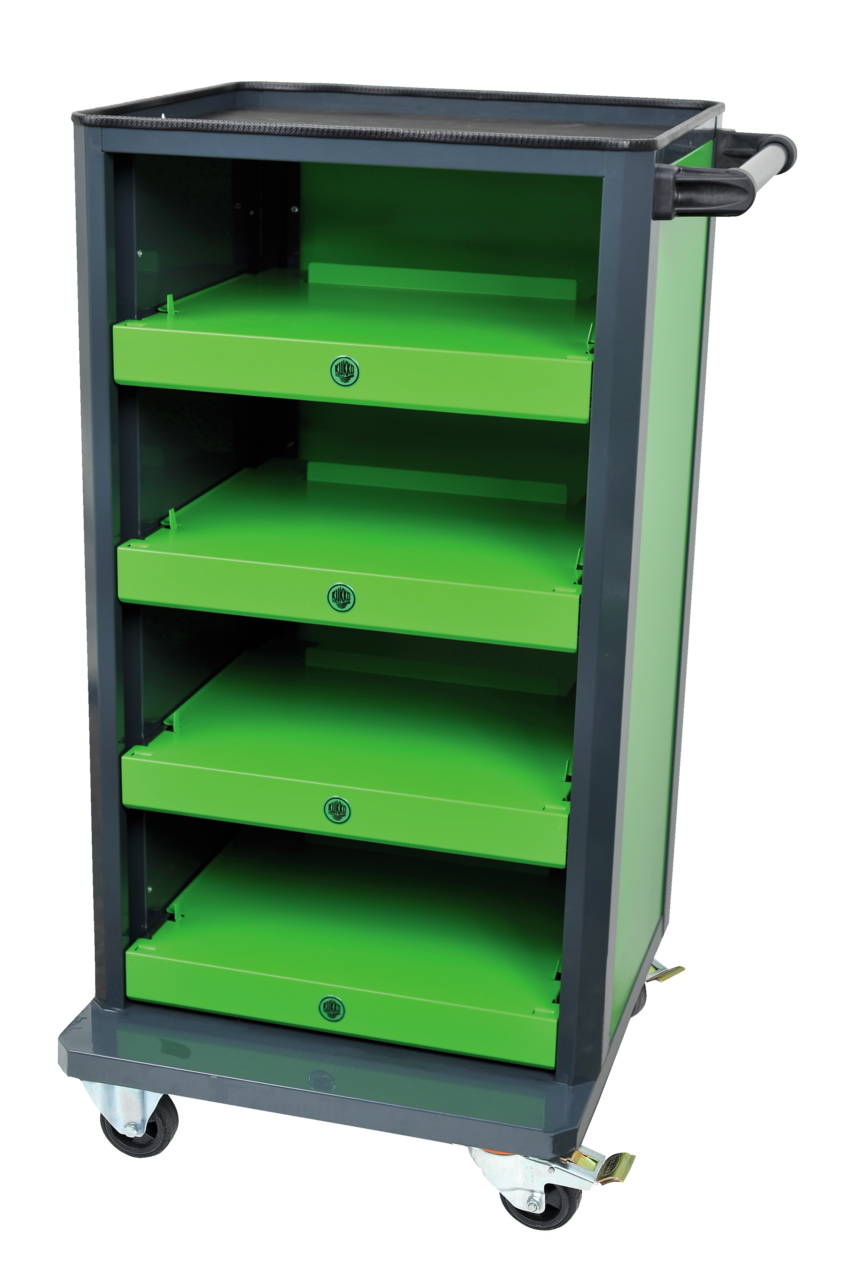 Empty workshop trolley KUKKO-Cube with 4 compartments