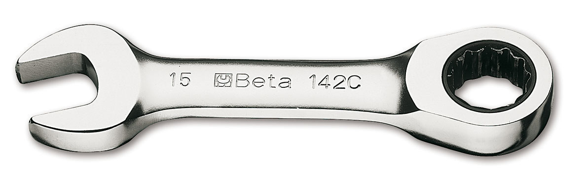 Beta 142 Short Series, 12-Point Ratcheting Combination Wrench, S