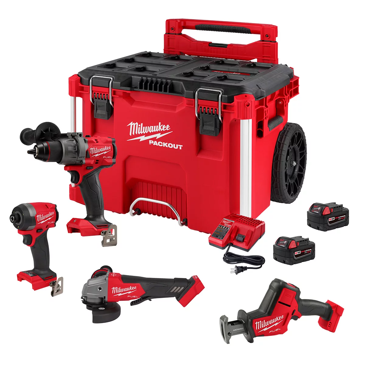 M18 FUEL 4-Tool PACKOUT Combo Kit (image for) M18 FUEL 4-Tool PACKOUT Combo Kit