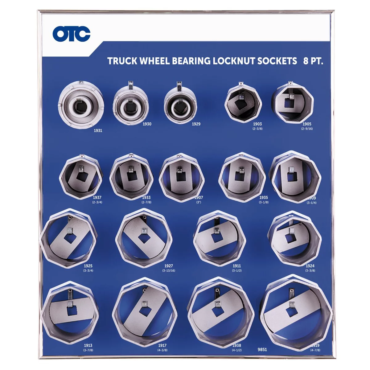 OTC 8-pt Wheel Bearing Locknut Sockets with Tool B... (image for) OTC 8-pt Wheel Bearing Locknut Sockets with Tool B...