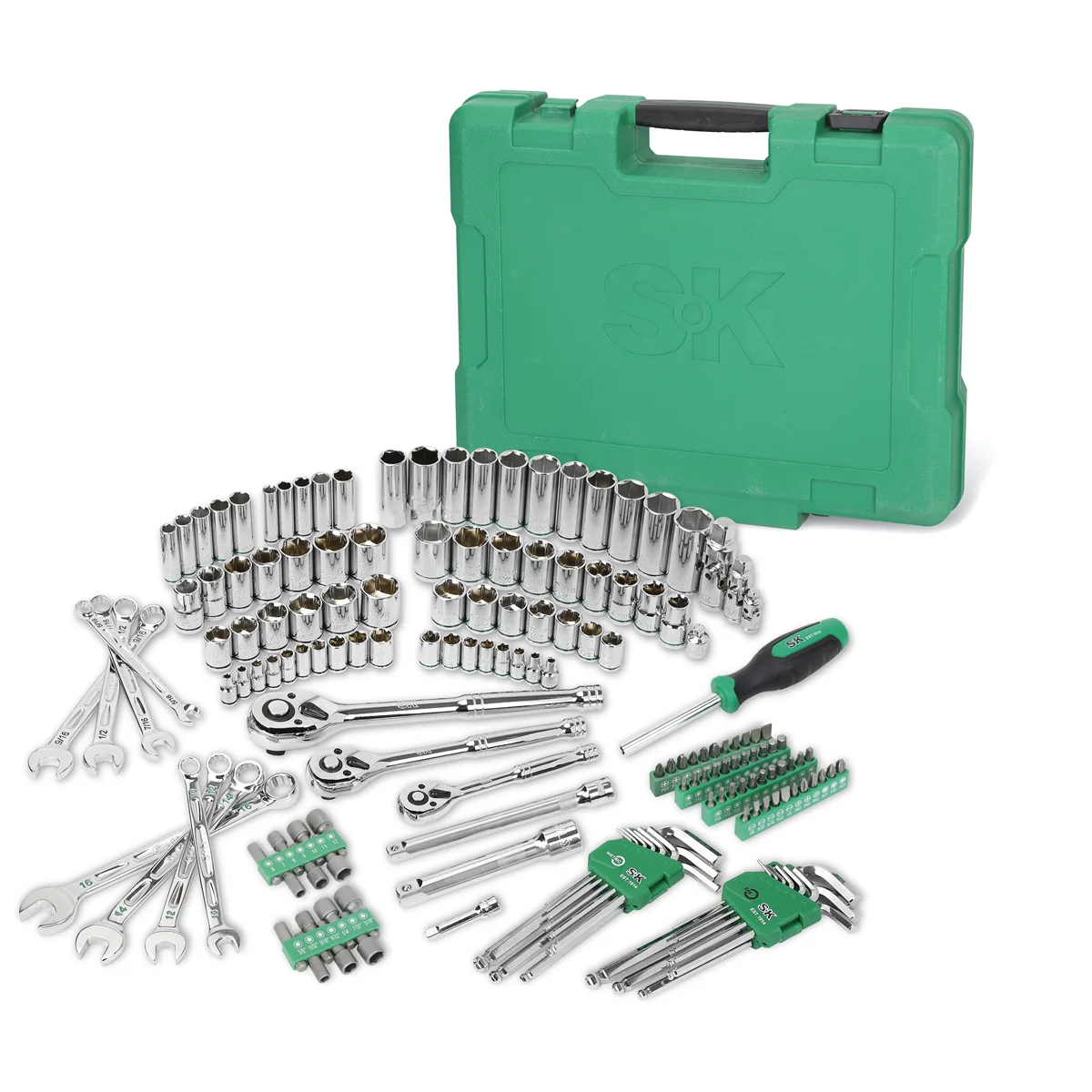 1/4", 3/8" & 1/2" Drive, 163 Piece, 6 Point, Shall... (image for) 1/4", 3/8" & 1/2" Drive, 163 Piece, 6 Point, Shall...