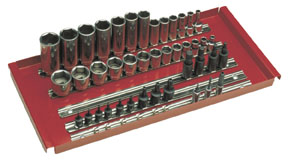 Socket Tray - For 16 In Service Cart