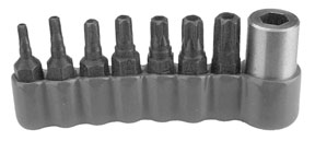 Torx Bit Set, Tamper Resistant T10 - T40