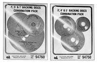 Phenolic Backing Disc Combination Pack - 4In, 5In & 7In