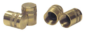 1/4 Inch SAE Brass Quick Seal Caps 6 Pk