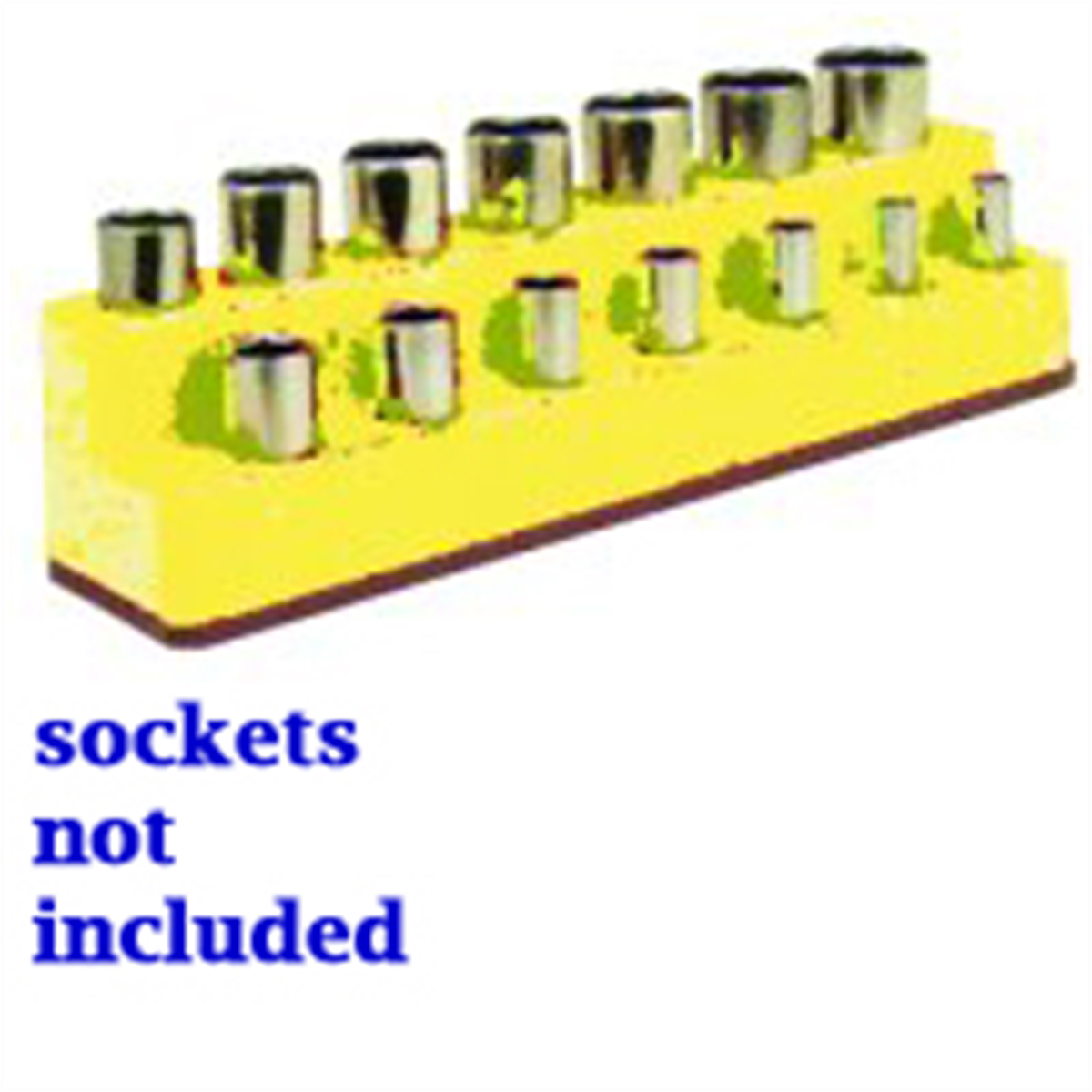 3/8 In Drive Metric Socket Organizer w/ Magnetic Base - Ne