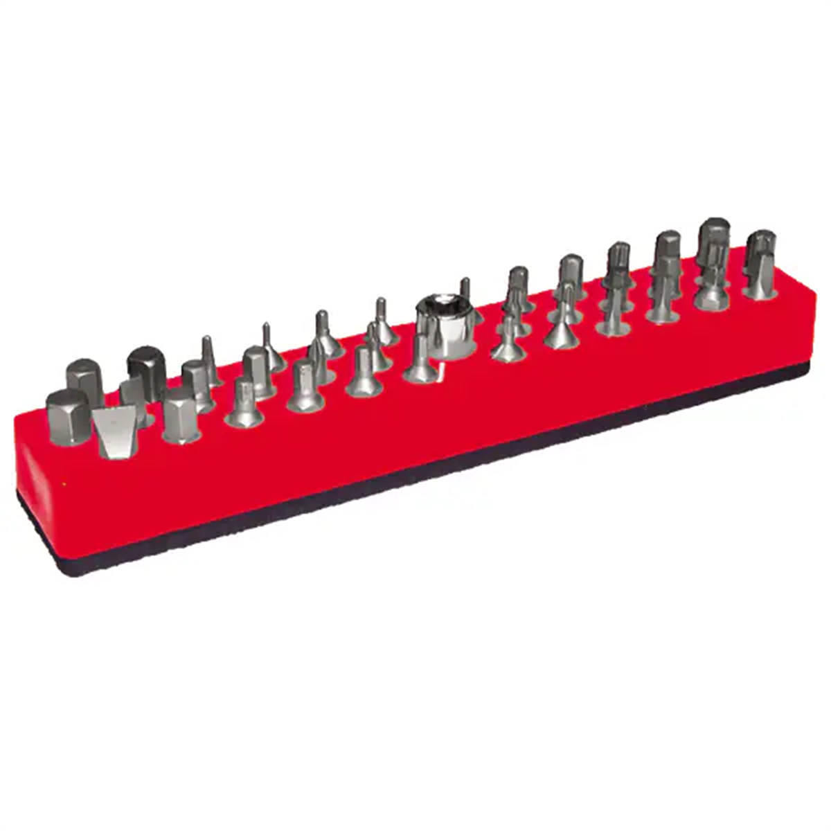 1/4 Inch Drive Hex Bit Socket Organizer w/ Magnetic Base 37 Hole