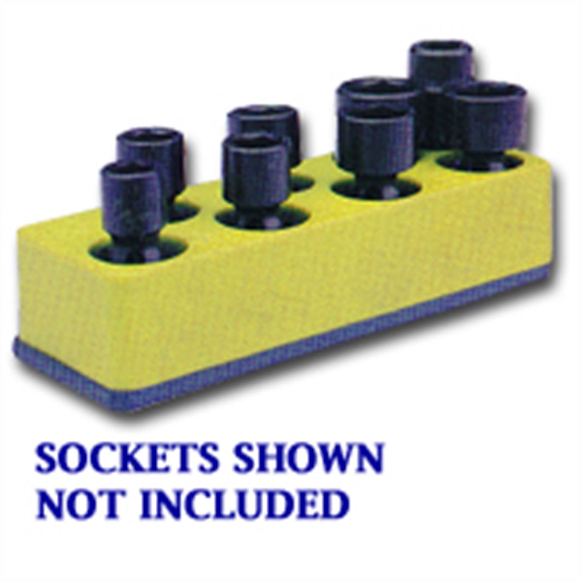 3/8 In Drive Swivel / Impact Socket Organizer w/ Magnetic Base -