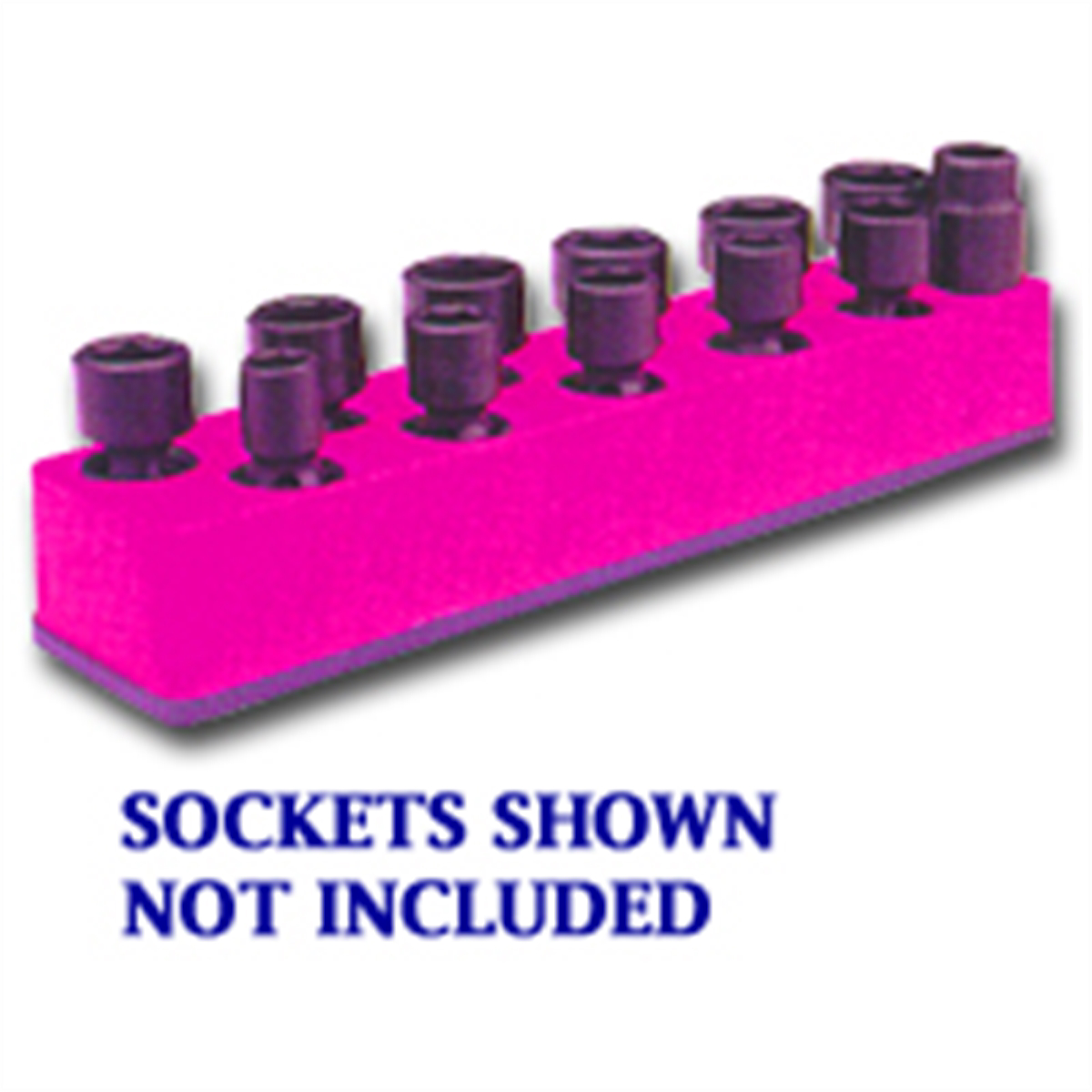 3/8 In Drive Swivel / Impact Metric Socket Organizer w/ Magnetic