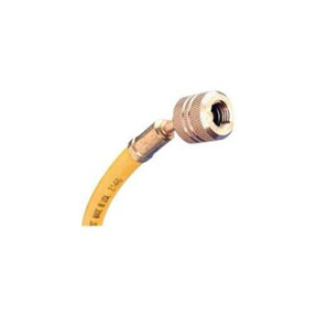 Charging Hose w/ Auto Shut Off Fitting - 72 In - Yellow