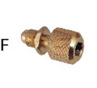 R134a Straight Automatic Shut-Off Valve 1/2 x 1/2 Inch ACME